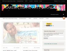 Tablet Screenshot of gardenislandarts.org